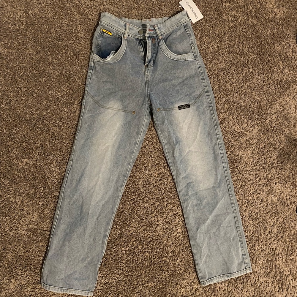 Denim cargo jeans